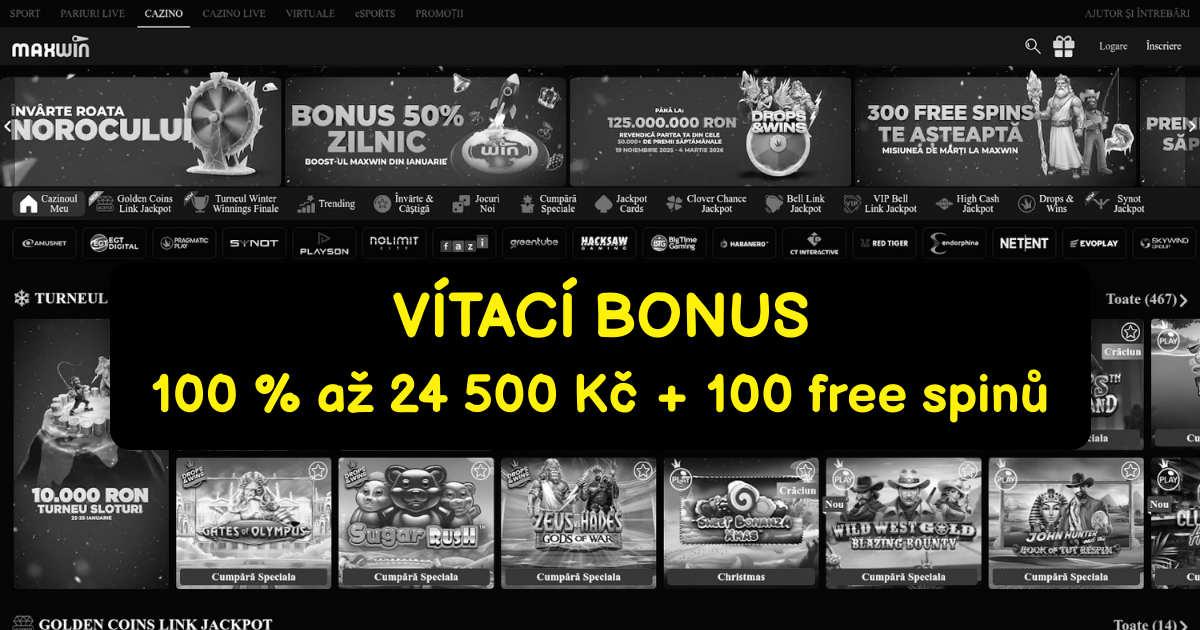 Maxwin Casino welcome bonus